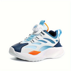 Boy's Chunky Shoes Rotating Buckle Sneakers Non Slip Soft Sole