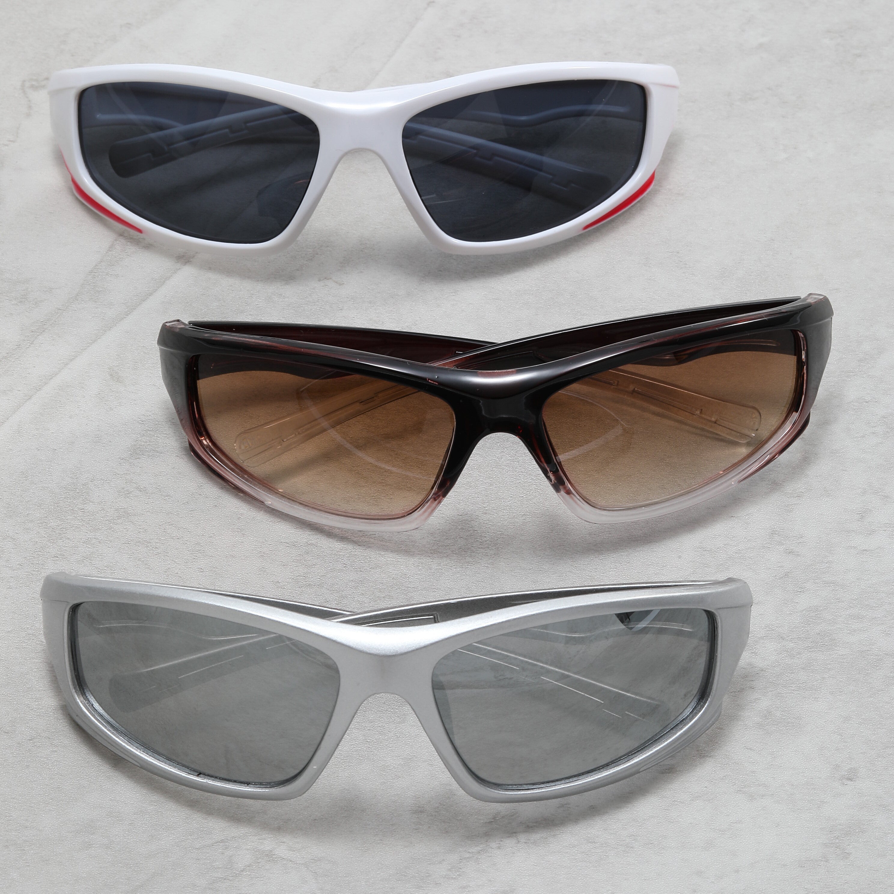 3 Pairs Men's Punk Sunglasses UV Protection