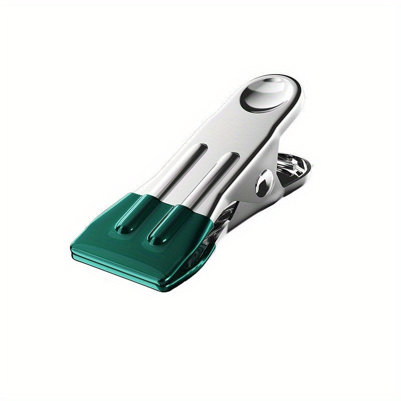 5pcs Flat Clip Windproof Drying Clip Metal Iron Clip Traceless Drying Clothes