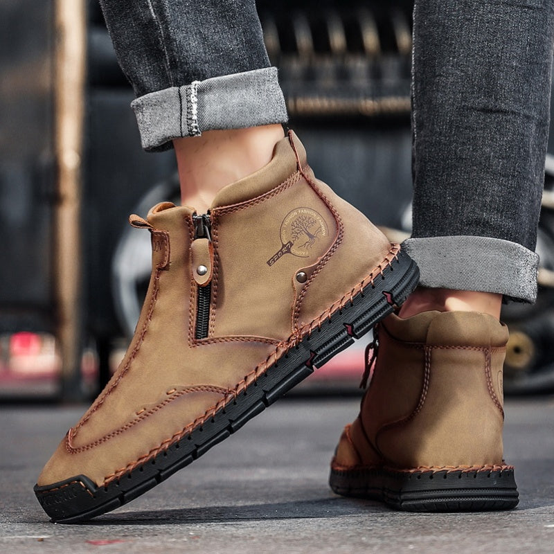 Men's Casual Chukka Boots Flat Shoes Non Slip
