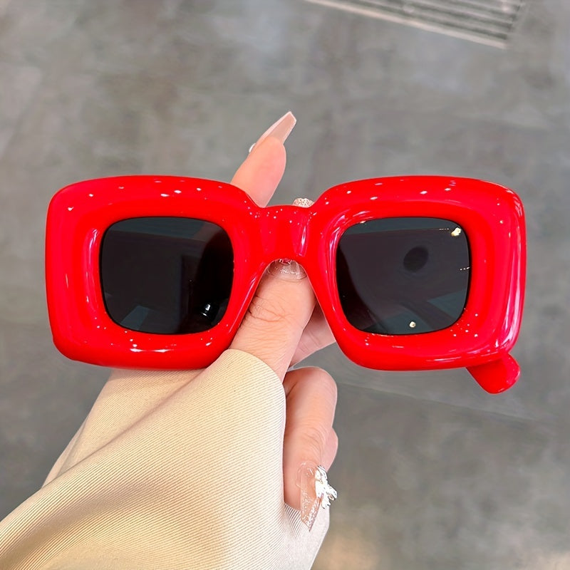 Square Inflated Lip Sunglasses UV400