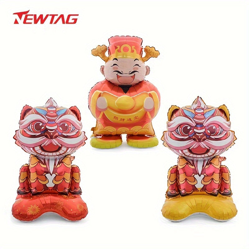 1pc Spring Decoration Balloon Wealth God Lion Aluminum Film Balloon