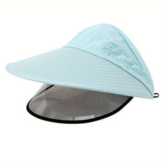 Large Brim Anti UV Sun Protection Visor Hat for Outdoor Sport