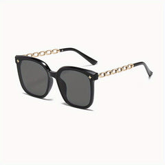 Square Sunglasses Chain Charm Anti Glare UV400