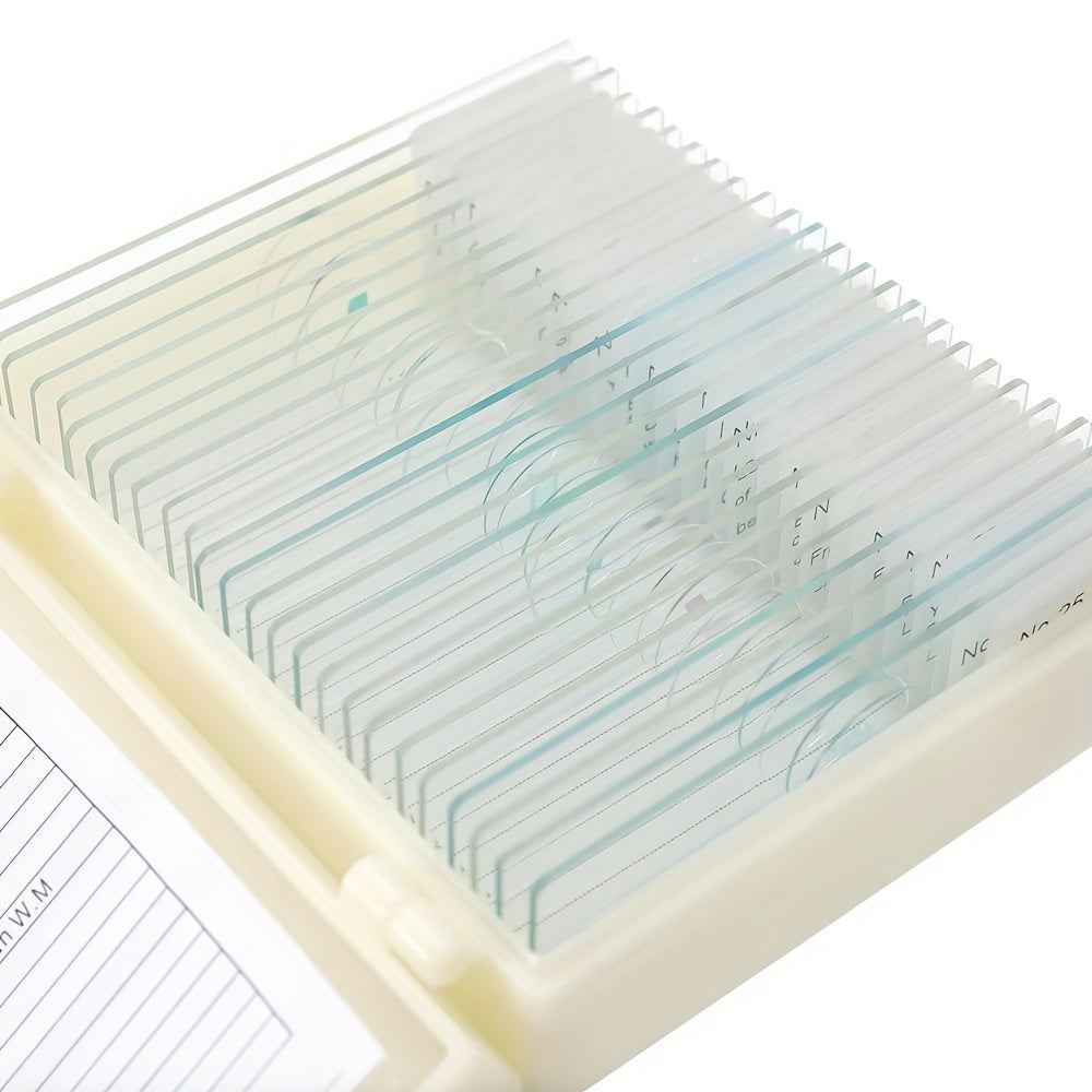 30pcs Biological Glass Sample Prepared Basic Science Specimen Set