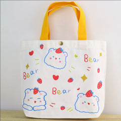 Cute Cartoon Animal Mini Canvas Tote Bag for Girls