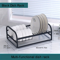 Large Capacity Dish & Cutlery Rack for Organized Kitchen Storage