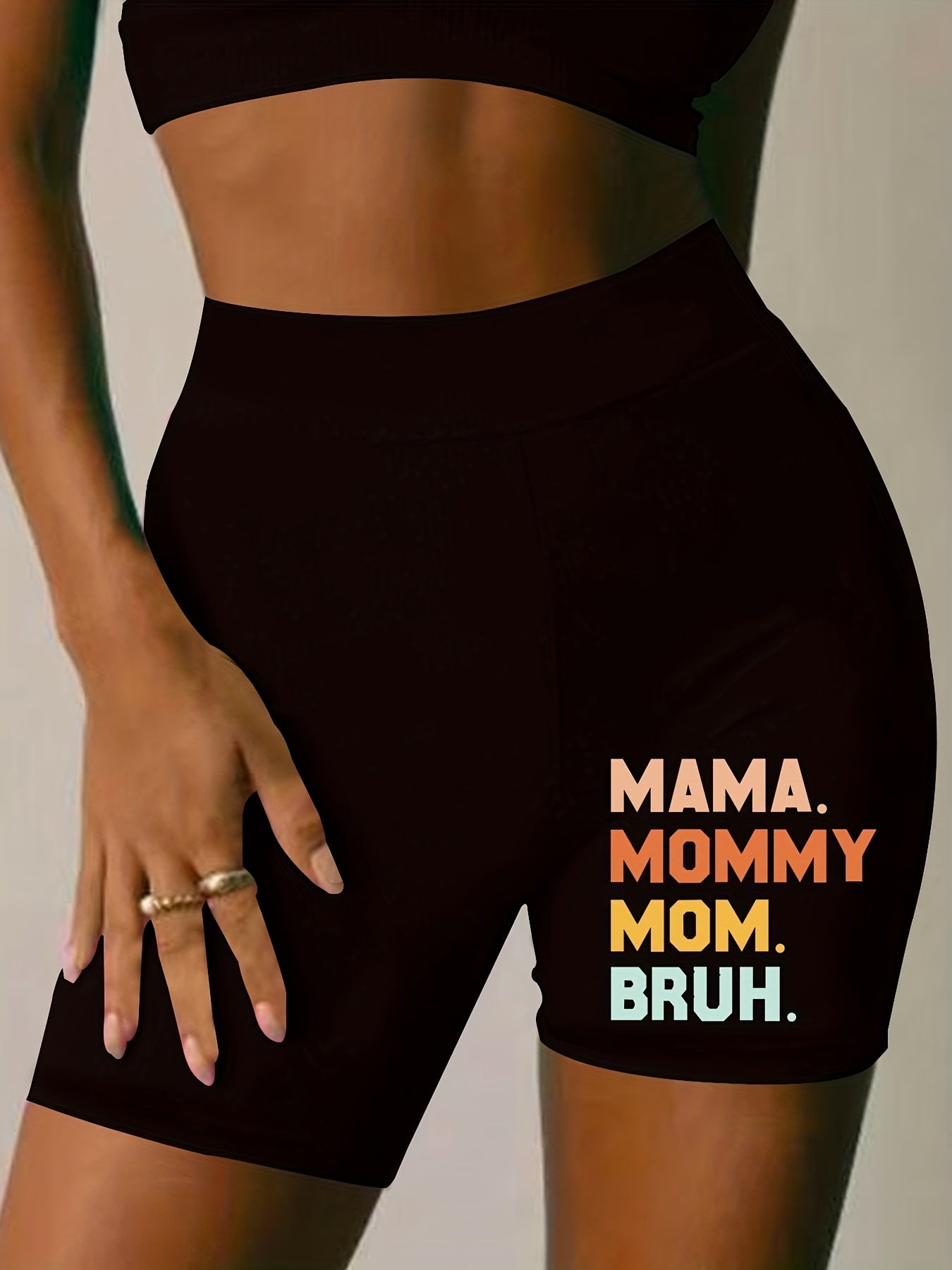 Butterfly Print High Rise Biker Shorts