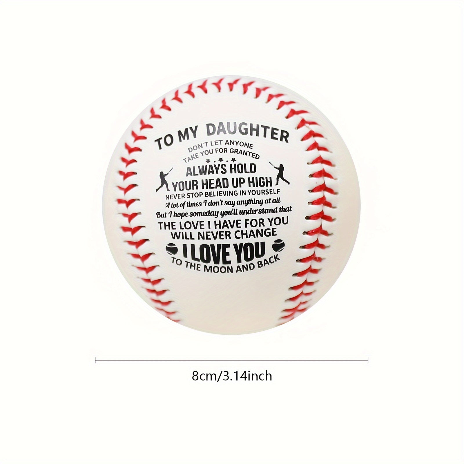 Personalized Baseball - Gift for Daughter - Size & Weight - Baseball Fan