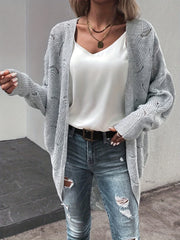 Open Front Long Sleeve Cardigan