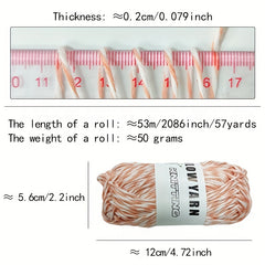 Glow In Dark Yarn Luminous Cotton Yarn Soft For DIY Knitting