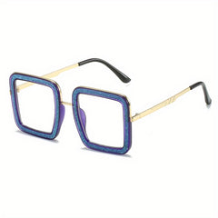 Stylish Square Sunglasses Women Vintage Oversized UV400 Eyewear
