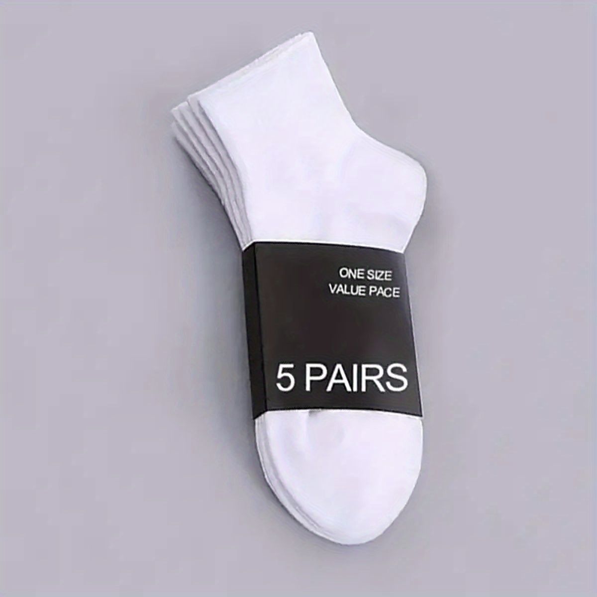 30 Pairs Solid Socks Comfy & Breathable Women's Stockings & Hosiery