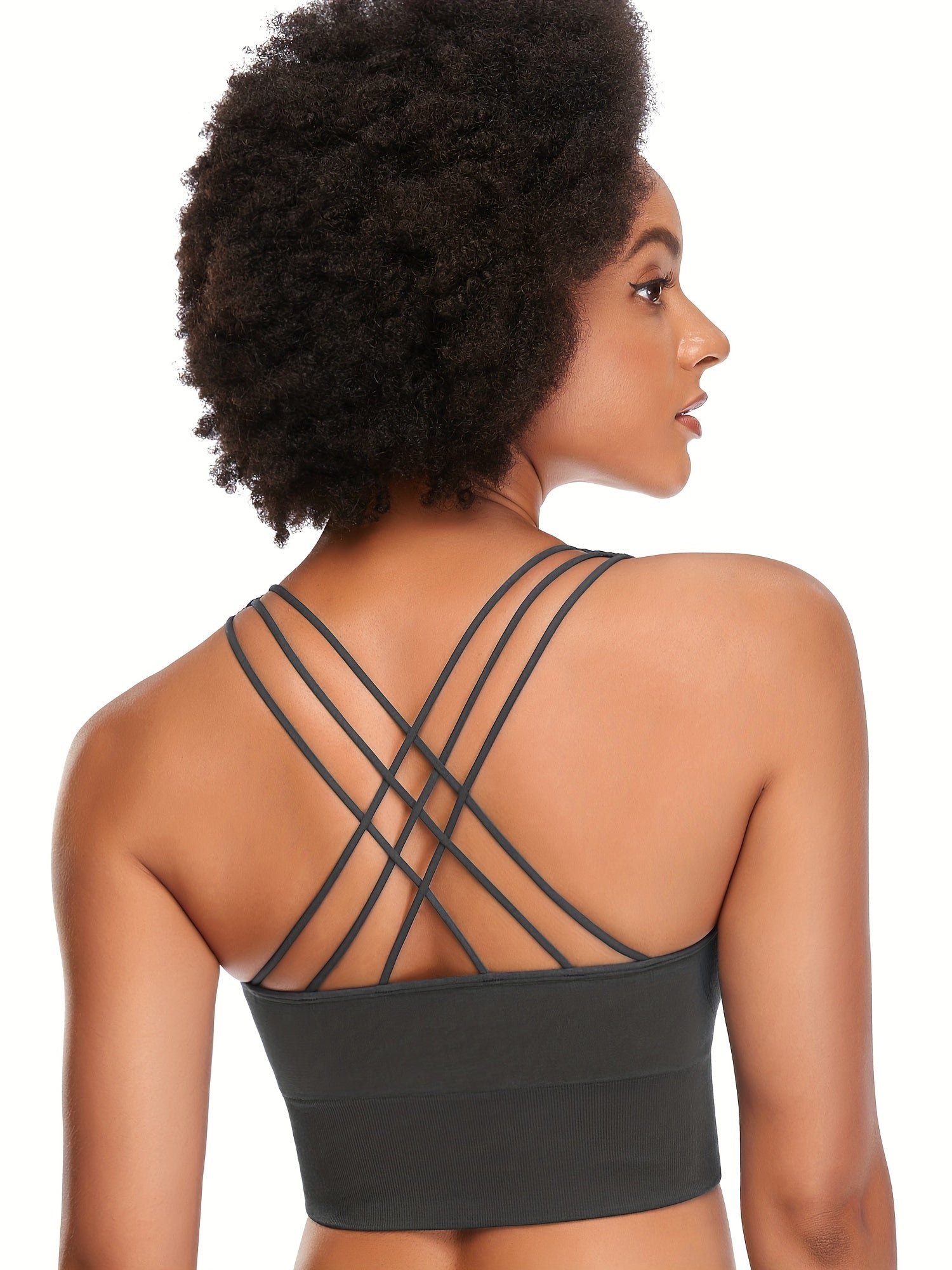 Women's Seamless Padded Sports Bra Comfortable Running Vest