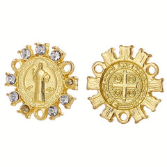 60pcs Religious Figure Pattern Hangings Jewelry Connectors