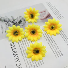 Sunflower Daisy Artificial Flowers for Weddings Parties DIY Crafts & Wreaths