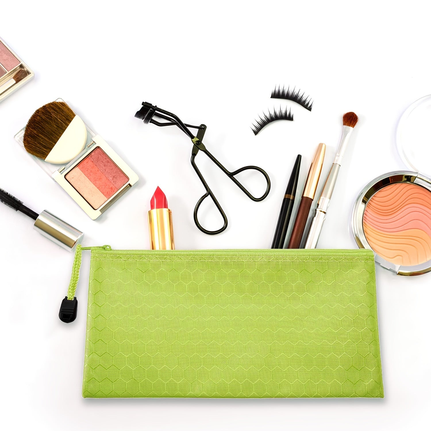 Waterproof Zipper Pouch for Cosmetics Makeup Bills Office Supplies