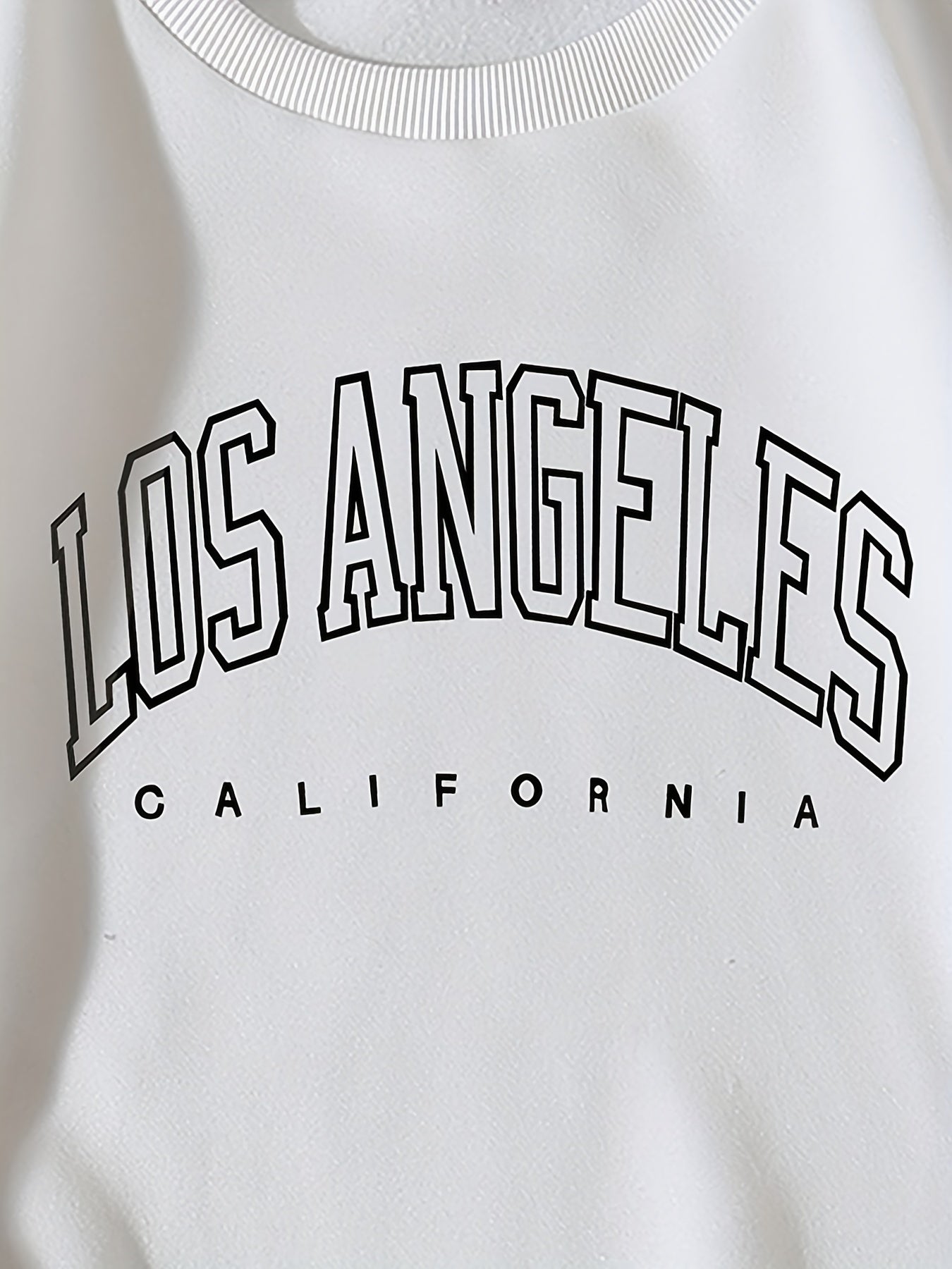 Letter Print Crew Neck Sweatshirt Casual Long Sleeve Sweatshirt