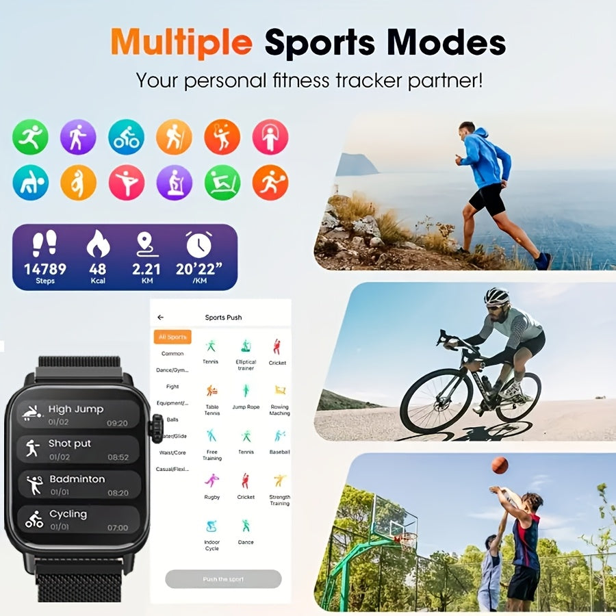 Meat Ball Fitness Smart Watch Full Touch Wireless Call Sports Mode