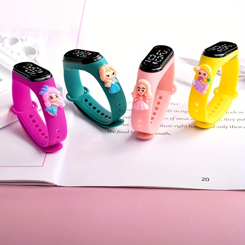 Kids LED Cartoon Electronic Watch Student Silicone Sports Bracelet