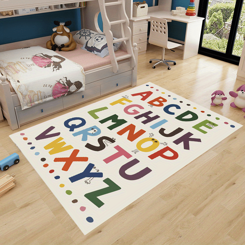 Educational Alphabet Rug for Living Room