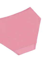 3 Pack Plus Size Panties Set Women's Solid Comfort Underwear