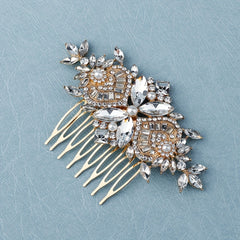 Rhinestone Hair Comb Bridal Hair Pieces Pearl Hair Accessories