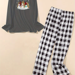 Christmas Lounge Set - Women's Festive Pajamas