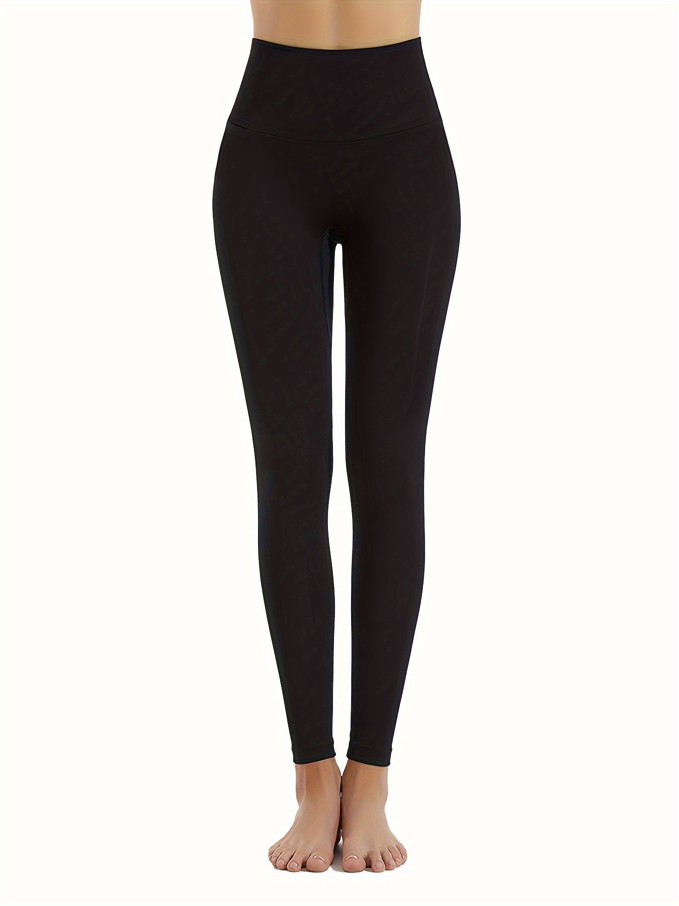 High Waist Quick Drying Yoga Pants Solid Stretch Sports Leggings