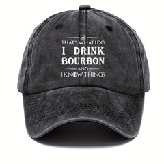 Funny Print Baseball Cap Distressed Vintage Style