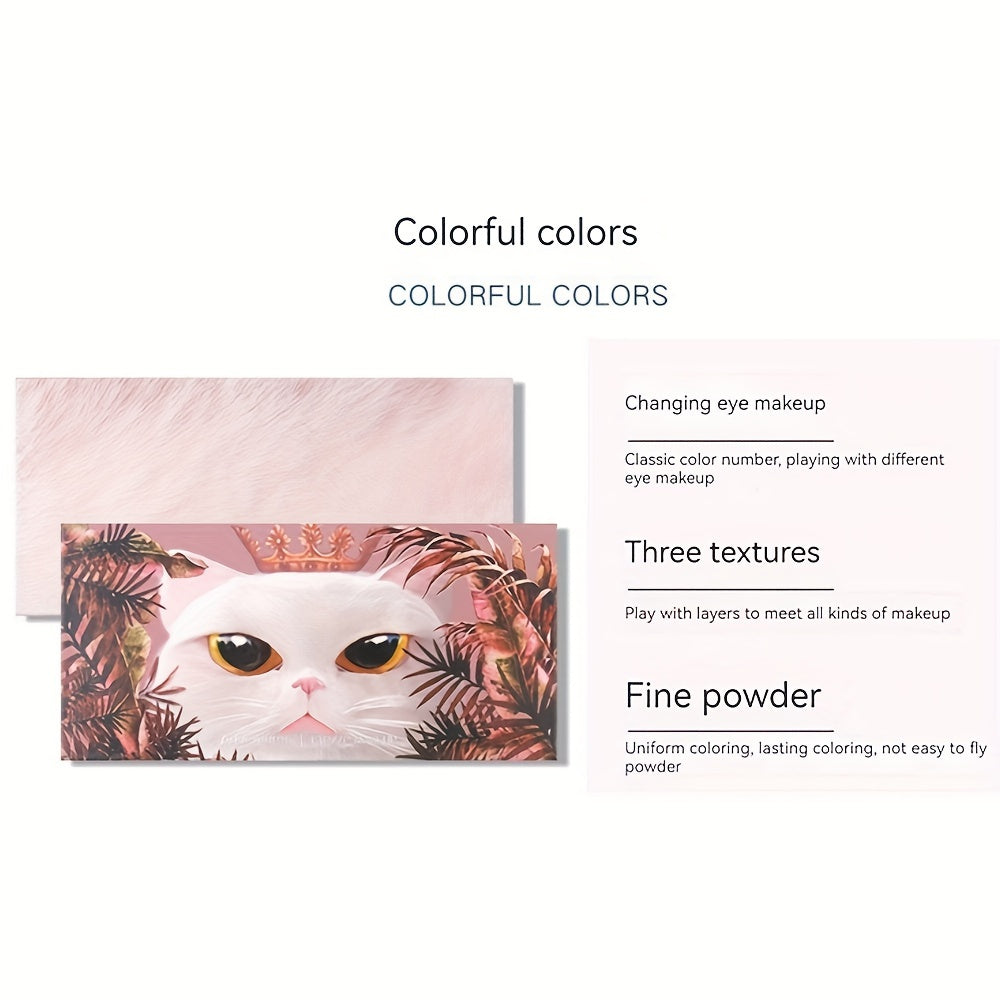 12-Color Animal Eyeshadow Palette Pearly Matte Glitter Finish