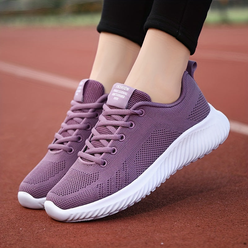 Breathable Lace Up Platform Casual Sneakers Women's Footwear