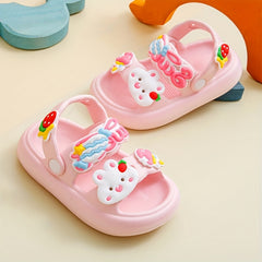 Girls Cartoon Sandals Lightweight Anti-slip for Beach