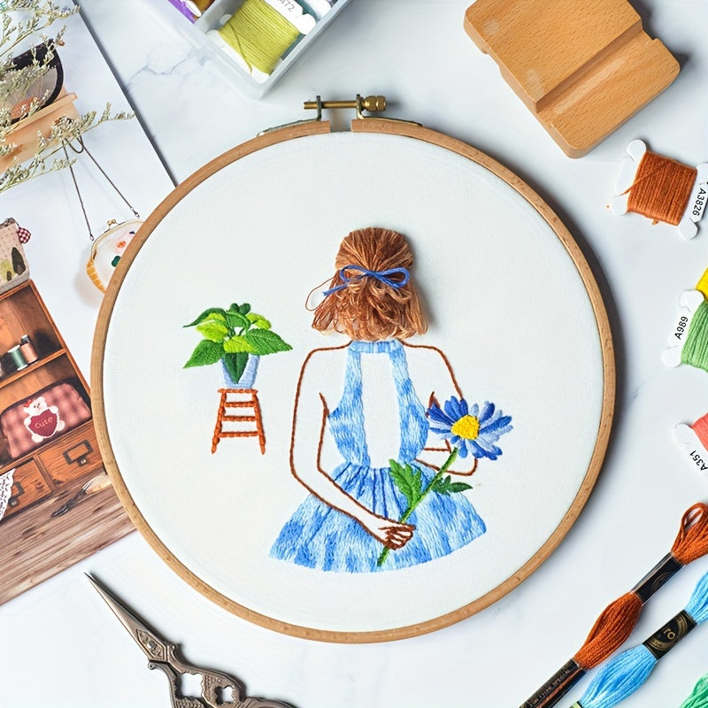 DIY Embroidery Material Bag Embroidery Kit Hanging Painting Decorative