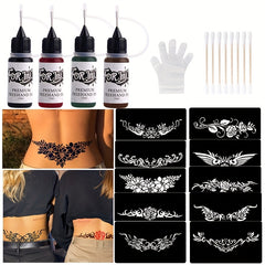 Waterproof Sweatproof Body Paint Pigment Paste - Hand Pattern Template