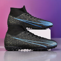 High Top Soccer Cleats Lace Up Professional Shoes For Training