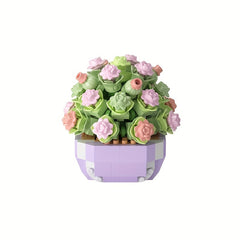 Succulent Cactus Building Blocks Bouquet Puzzle Toy