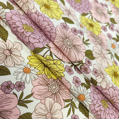 1yd Faux Cotton Fabric for DIY Clothes - Cut Size