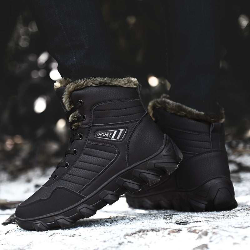 Men's Winter Waterproof Snow Boots for Hiking Climbing