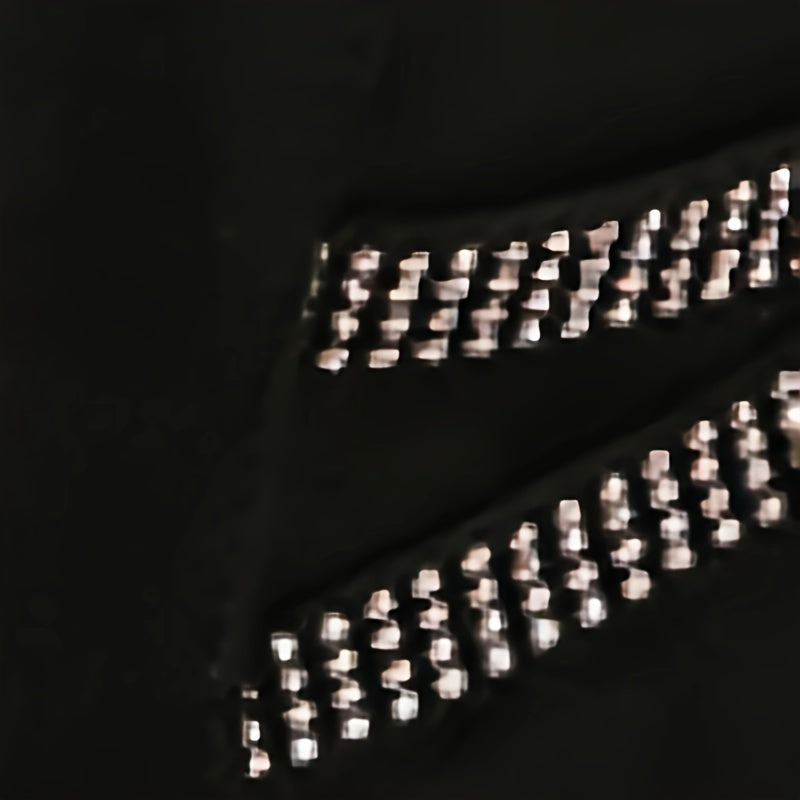Girls Rhinestone High Heeled Boots with Zipper - Comfortable Non Slip Boots