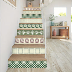 6pcs Vintage Flower Tile 3D DIY Wallpaper - Removable & Easy to Install
