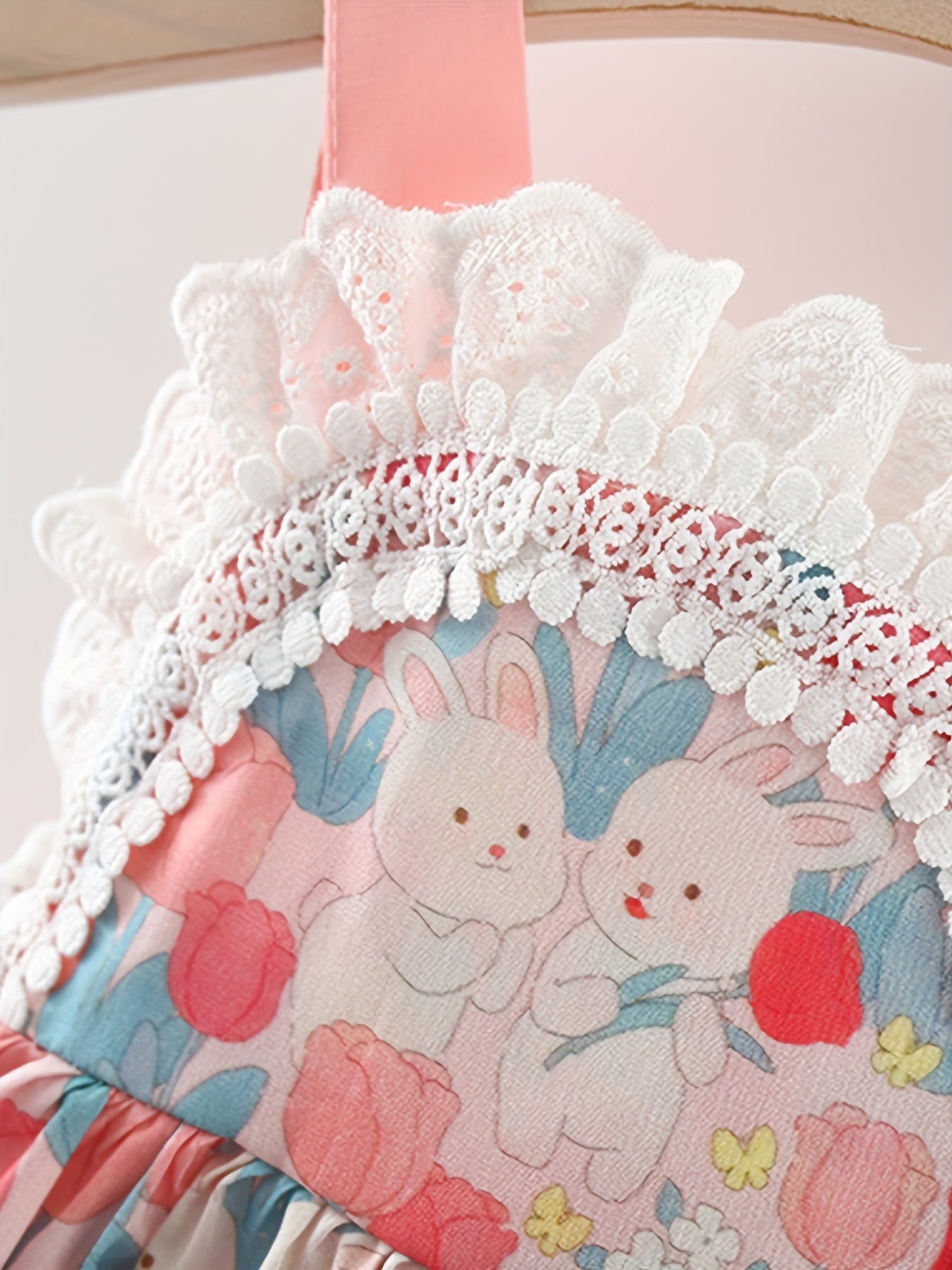 Baby Girls Rabbit Floral Cami Dress For Summer