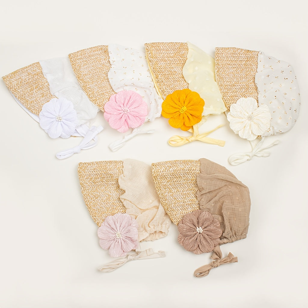 Baby Lace Straw Hat Sunshade For Spring Summer Travel