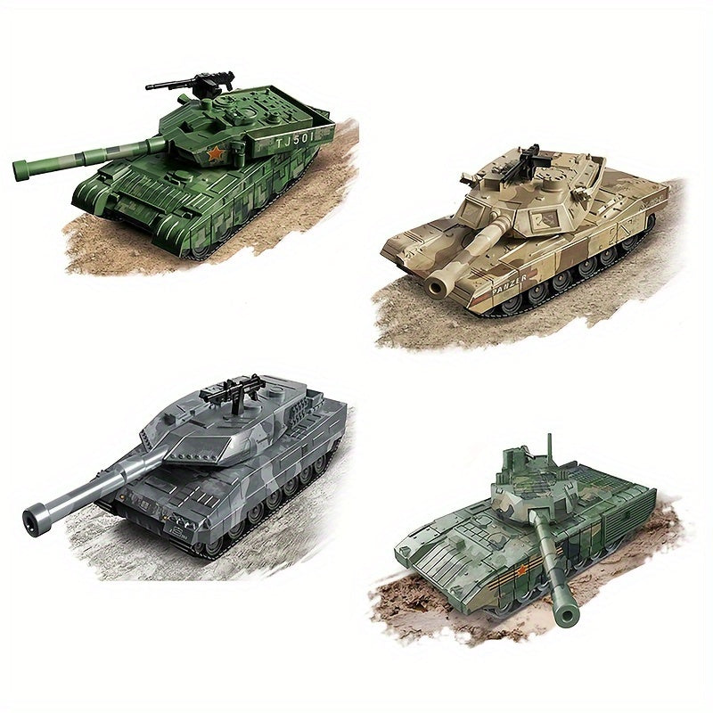 DIY Block Tank Scene Puzzle Toys with Accessories for Holidays