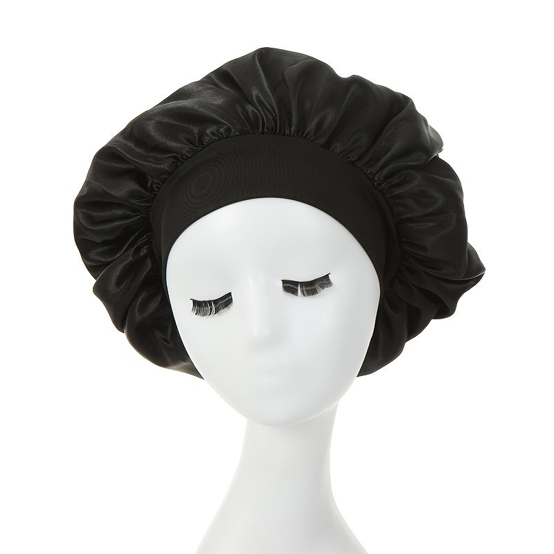 Silk Sleep Cap Silk Hair Bonnet Head Cover For Girls And Women