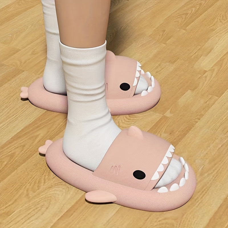Men's Lightweight Shark Slippers Open Toe Home Shoes