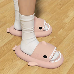 Men's Lightweight Shark Slippers Open Toe Home Shoes