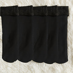 5 Pairs Plush Lined Socks Comfy & Warm Mid Tube Women's Stockings