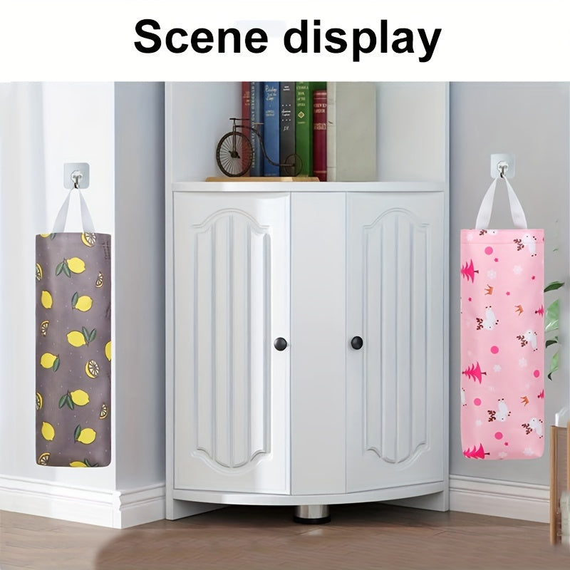 Plastic Bag Holder Wall Mount - Grocery Bag Storage Dispenser