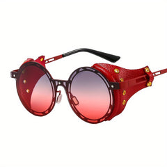 Men's Punk Style Round Frame Sunglasses